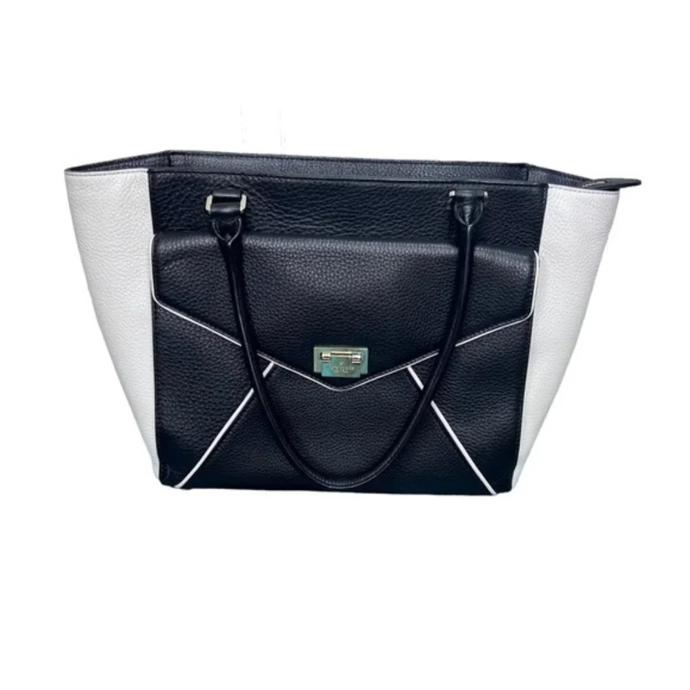 KATE Spade Leather Black & White Tote
